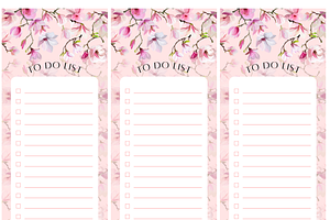 Pastel Floral To Do List - Printable, a Stationery Template by keetercollective