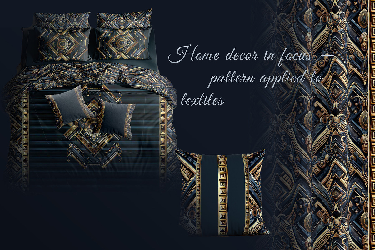 Luxurious Art Deco & Baroque Pattern, a Texture Illustration by ARSCOR (Photo 2 of 6)
