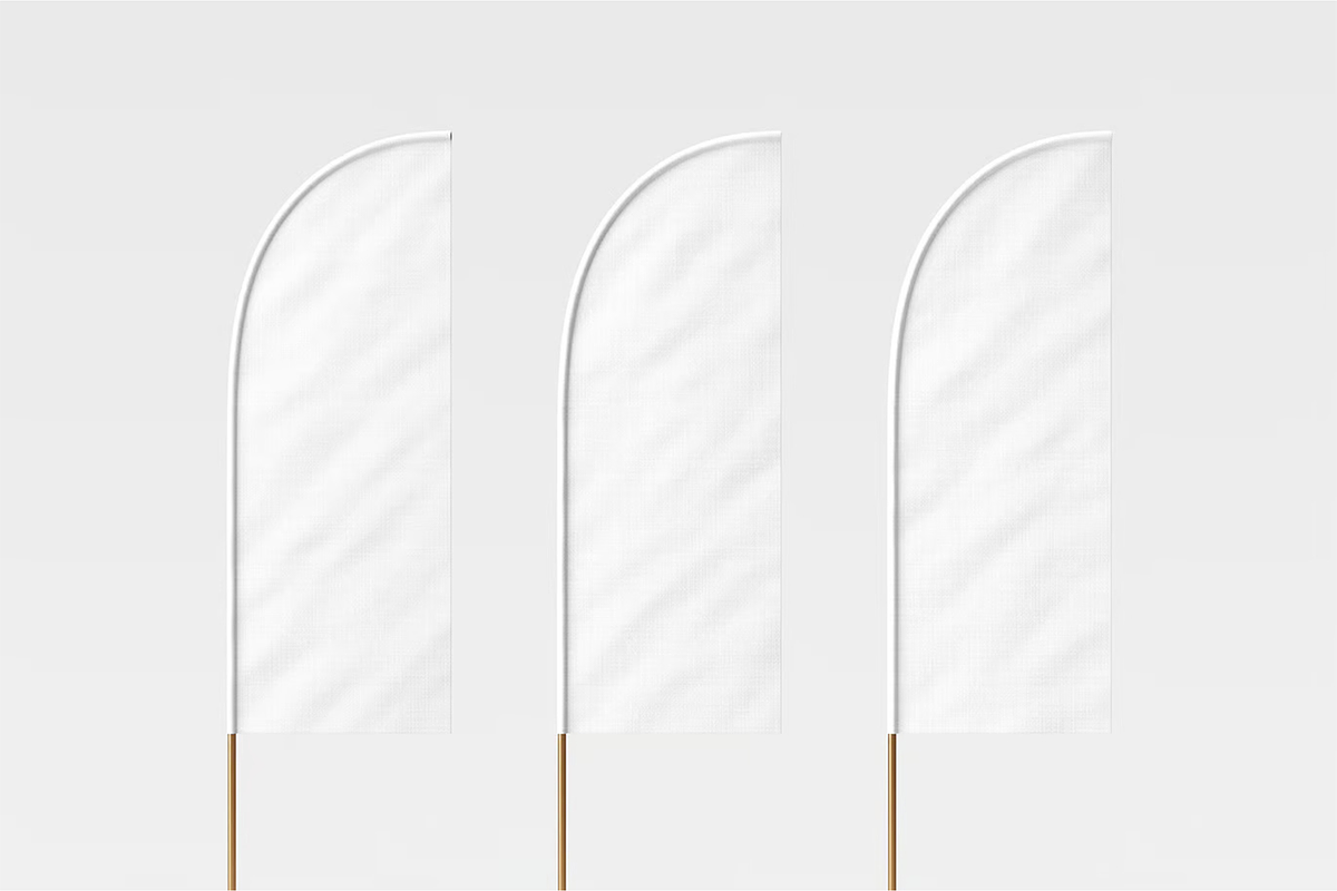 Feather Flag Mockup, an Advertising Mockup by Xtrahive (Photo 3 of 3)