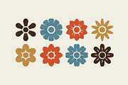 Vector Flower Shape Set, an Illustration by Artificial (Thumbnail 1 of 2)