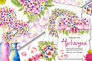 Hydrangea clipart, flower patterns, an Illustration by Artmanata (Thumbnail 1 of 18)