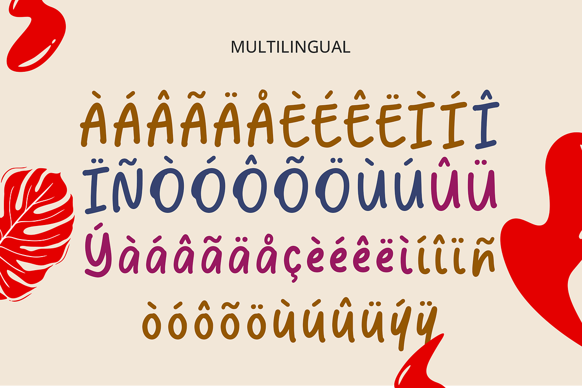 Bouchild - A Cute Handwritten Font, a Handwritten Font by overlaytemplates (Photo 5 of 5)