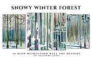 Snowy Winter Forest, an Illustration by Digital Art Creations (Thumbnail 1 of 4)