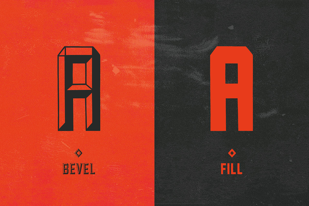 Forged Font Family preview 3