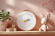 Stitchy Handcrafted Decorative Font, a Handwritten Font by Graphic Spirit (Thumbnail 8 of 11)