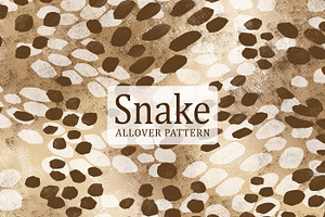 Earthy Neutral Snake Skin Pattern