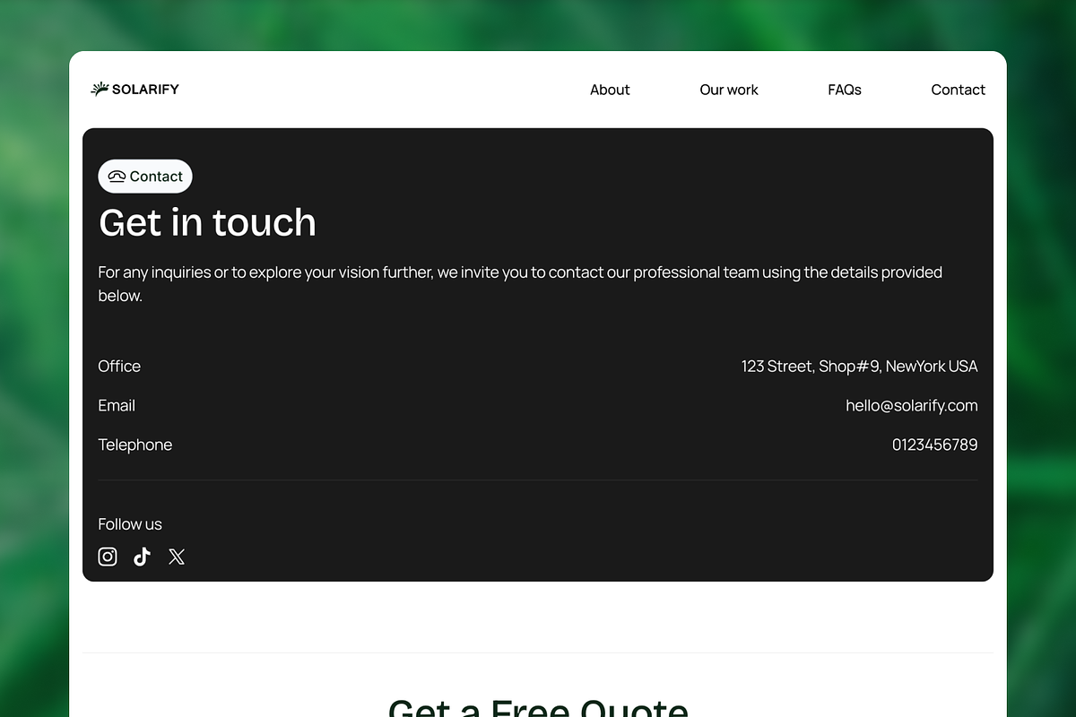 Solarify - Framer Website Template, a Websites & App Template by Hammad Arif (Photo 4 of 4)
