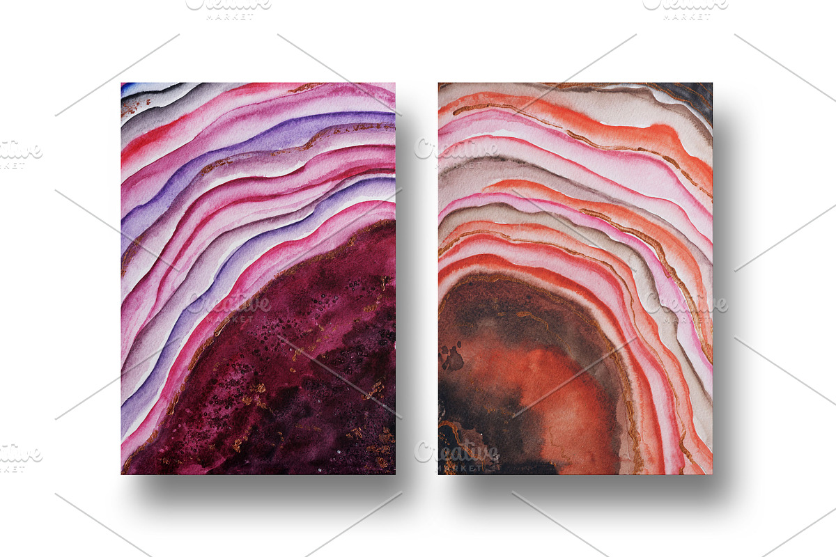 Agate watercolor texture backgrounds, a Texture Graphic by digital_essence (Photo 12 of 16)