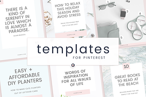 Light Pinterest Templates