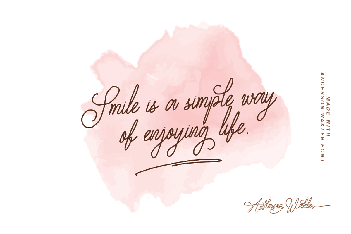 Anderson Walker Script Font, a Script Font by Monoco Type Foundry (Photo 2 of 9)
