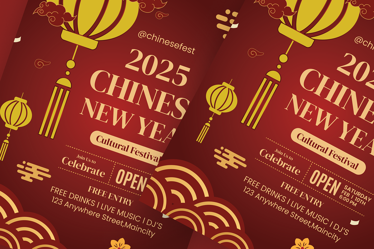 Chinese New Year Flyer, a Flyer Template by SquidPixey (Photo 5 of 6)
