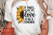 Sunflower Teacher Sublimation Design, a Seasonal Illustration by DreamPrint404 (Thumbnail 5 of 6)