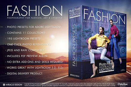Presets for Lightroom / Fashion