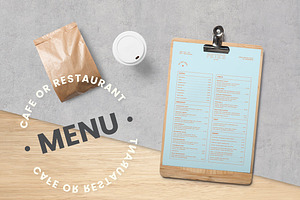 Cafe / Restaurant Menu Template