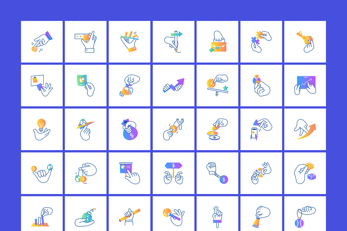 Hand Doodles Bundle, a Duotone Icon by Prosymbols (Photo 11 of 12)