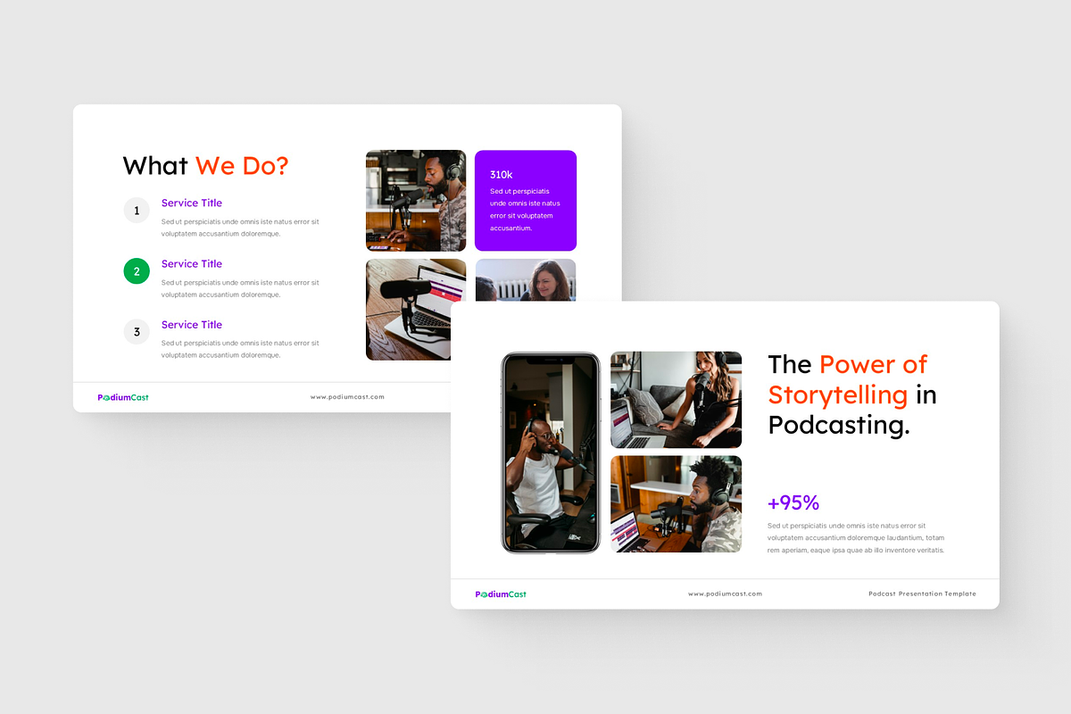 PodiumCast - Podcast GoogleSlide, a Presentation Template by SquidPixey (Photo 3 of 6)