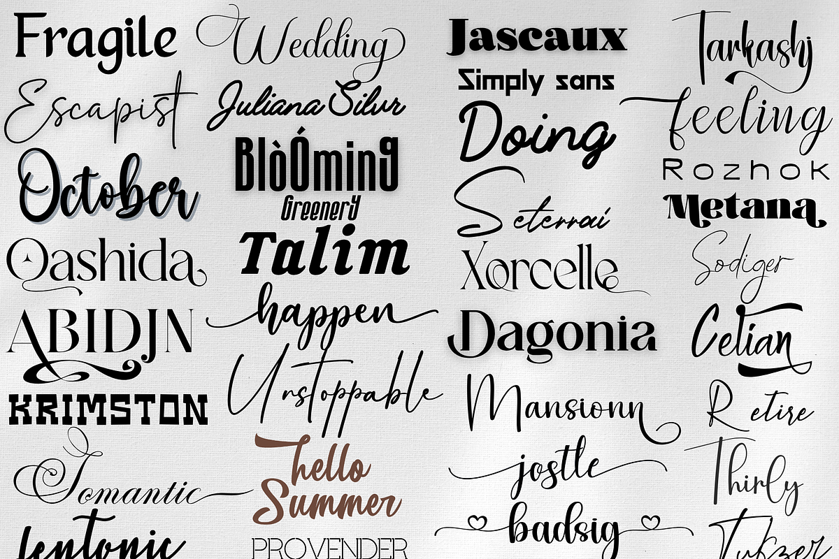 Ultimate Fonts Bundle, a Handwritten Font by Aditastudios (Photo 2 of 7)