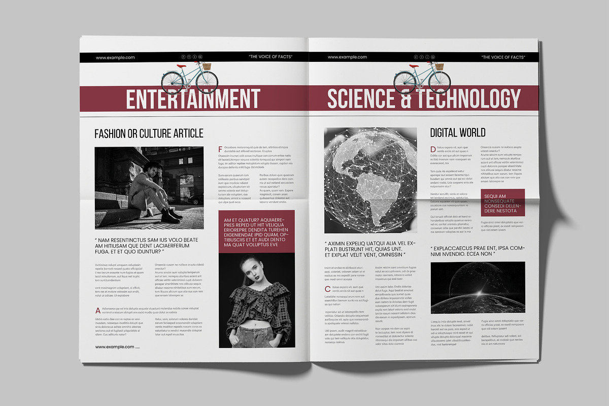 Newspaper Design for Print Media, a Magazine Template by MightyDesign (Photo 5 of 8)