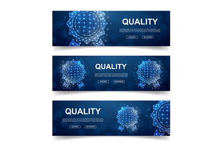 Set of three Award medal banners, a Technology Illustration by GraphiShop