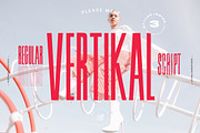 VERTIKAL — 3 CONDENSED FONTS, a Sans Serif Font by Madebysté. (Thumbnail 14 of 15)