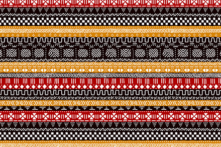 Colorful african mudcloth pattern