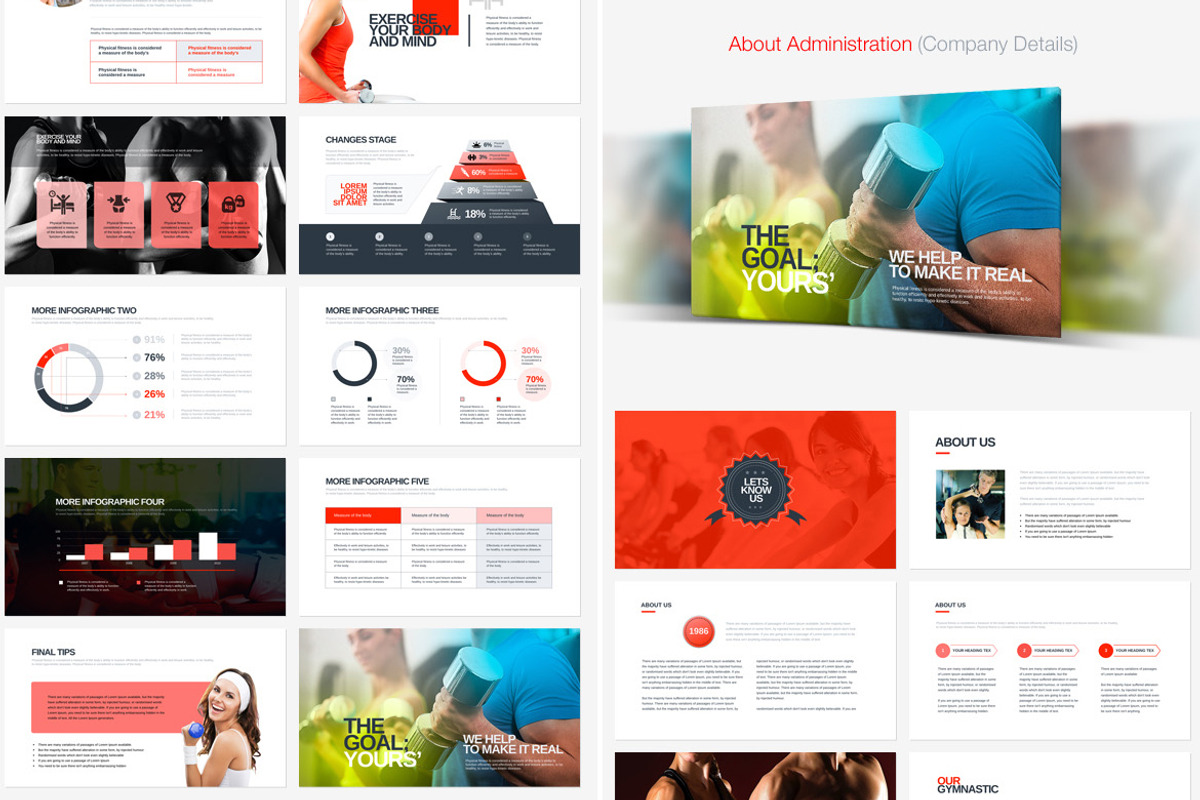Fitness & Gym Powerpoint Template preview 6
