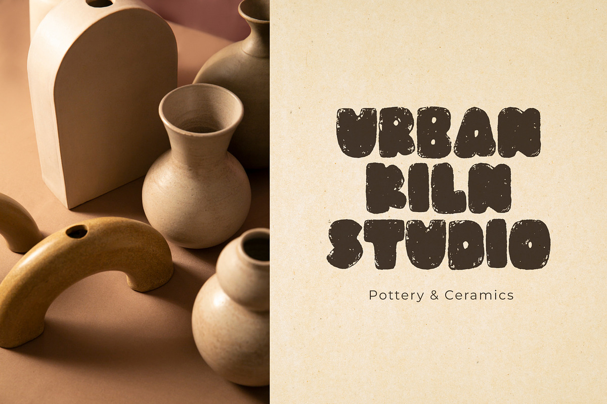 Polvorón - Crumbly Bold Display Font, a Handwritten Font by Ef Studio (Photo 9 of 11)