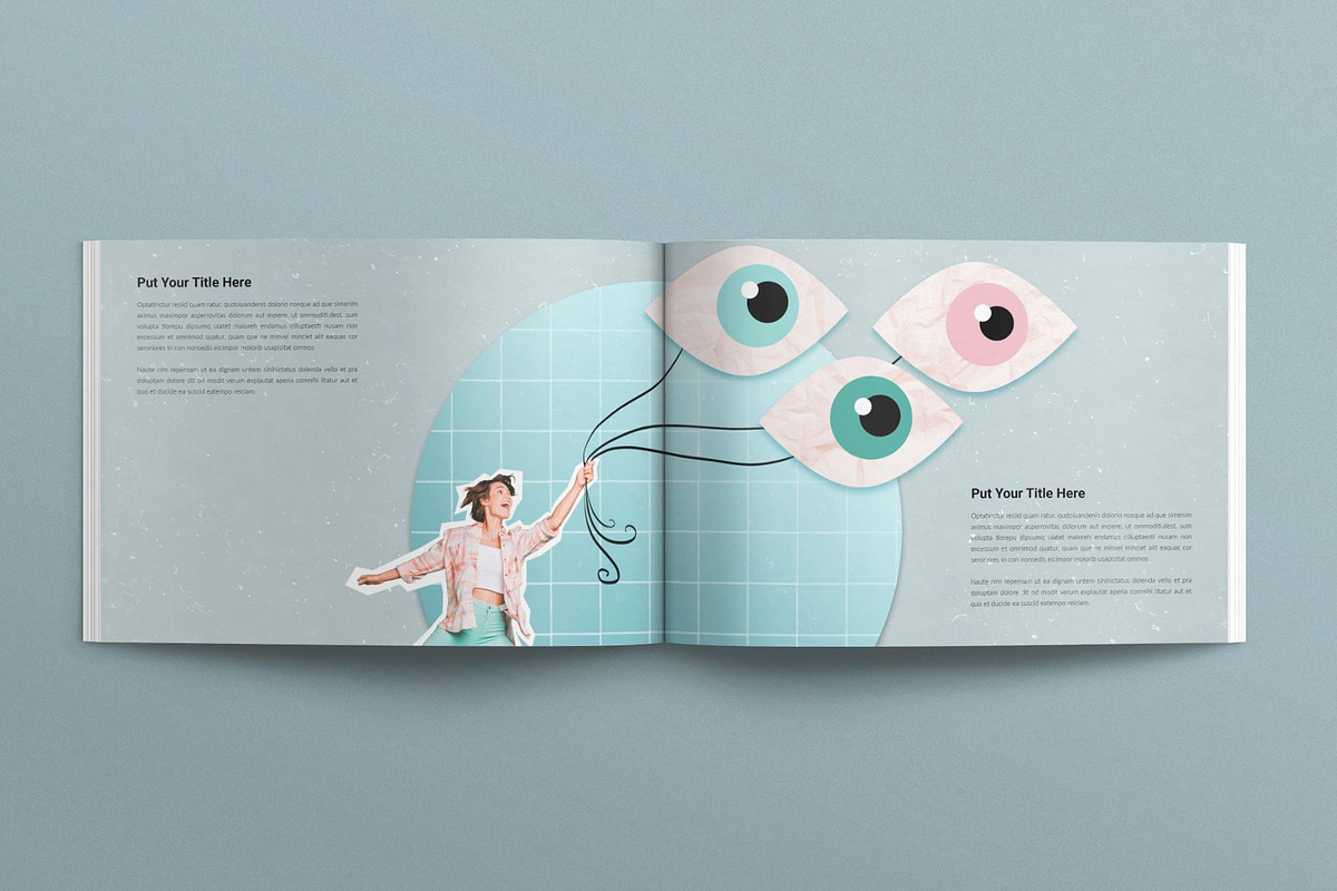 Book Layout Template Landscape, a Brochure Template by TemplatesForest
