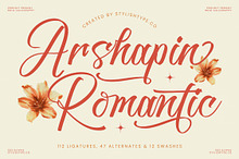 Arshapin Romantic Bold Calligraphy
