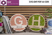 Monogram Sign - Laser Cut custom 287, a Graphic by AtacanDigital (Thumbnail 8 of 10)