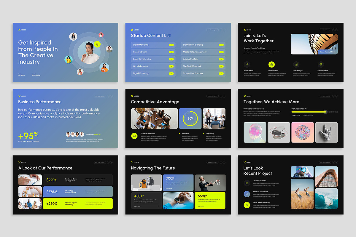 Berux Presentation Template Design, a Presentation Template by Rocketstill (Photo 2 of 7)