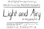 Font Light And Airy Handwriting Air, a Sans Serif Font by PageLightStudios (Thumbnail 5 of 6)