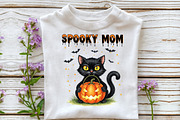 Spooky Mom Cat Halloween Mom Png, an Illustration by DreamCafeArt (Thumbnail 4 of 6)