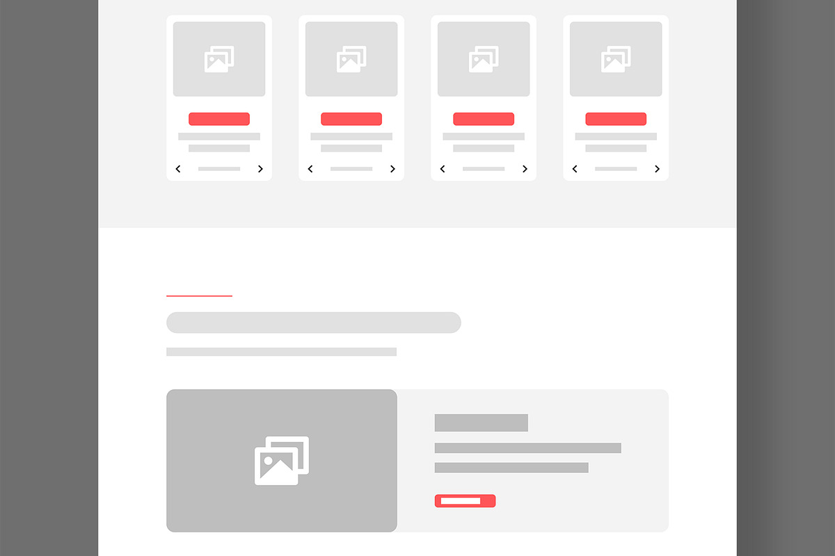 Banking and Finance Wireframe Layout preview 4