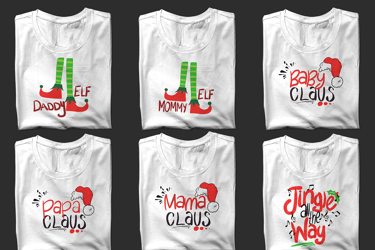 30 Christmas POD Shirt designs, an Illustration by Character (Photo 6 of 6)