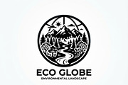 60 Eco Globe Landscape Silhouette, a Technology Illustration by Amazin_art (Thumbnail 12 of 29)