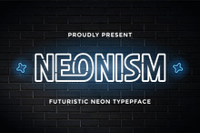 Neonism – Futuristic Neon Typeface