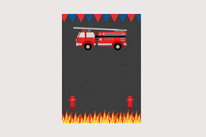 Fireman Invitations Printable