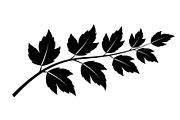 Botanical Leaf Silhouette Bundle, an Illustration by yasushie (Thumbnail 18 of 51)