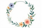 Elegant Watercolor Floral Wreaths, an Illustration by Creativeshirt (Thumbnail 11 of 11)