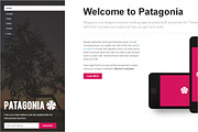 Patagonia Responsive Landing Page, a Landing Page Template by themechills (Thumbnail 2 of 3)