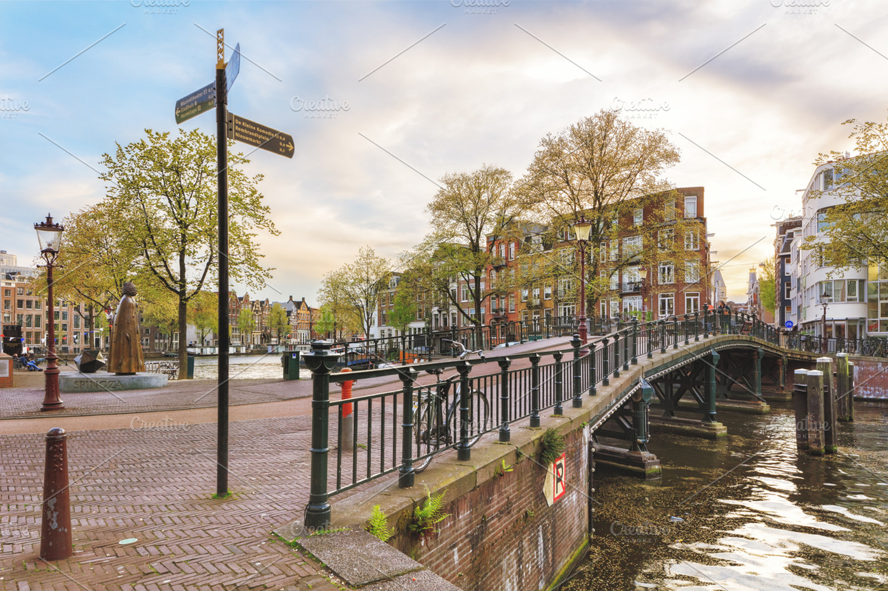 Old town of amsterdam stock photo containing amsterdam and canal, an Architecture Photo by sweet spot