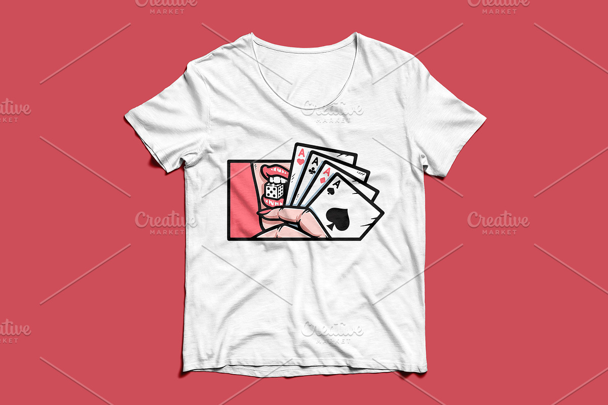 woman's lip biting dice, a Person Illustration by gunaonedesign (Photo 3 of 5)