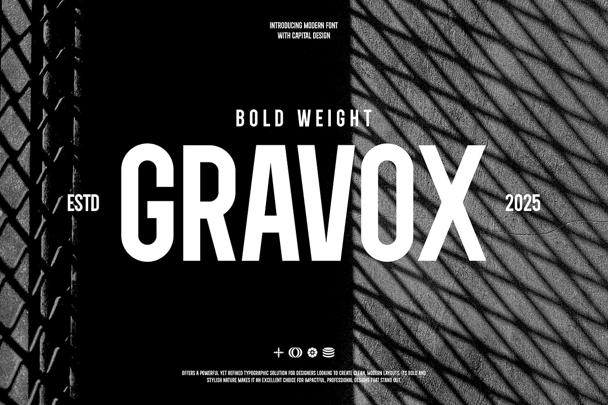 Gravox, a Sans Serif Font by Lemockup (Photo 1 of 12)