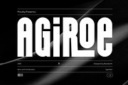 Agiroe – Bold Condensed Sans Serif, a Sans Serif Font by Brand Earth (Thumbnail 1 of 7)