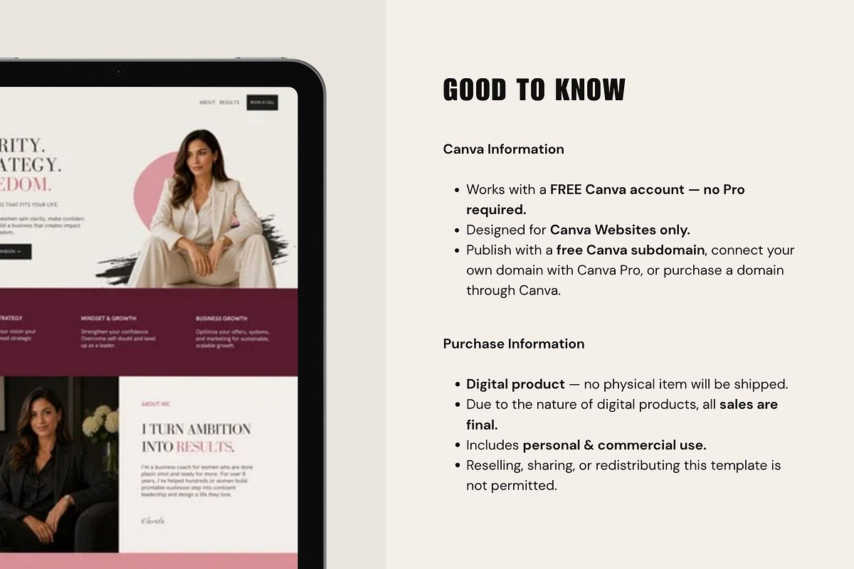 Elevate - Canva Website Template, a Landing Page Template by PixaSquare (Photo 3 of 7)