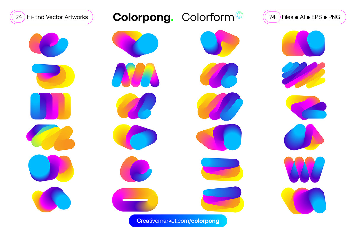 Colorform - Vector Bundle, a Texture Illustration by Colorpong (Photo 15 of 15)