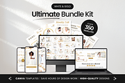 White & Gold Social Media Bundle Kit, a Social Media Template by DigiPax (Thumbnail 1 of 10)