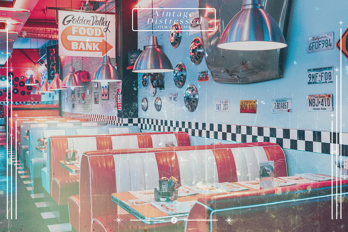 Vintage Distressed Film Overlays, a Texture Graphic by Freezerondigital (Photo 8 of 13)