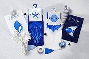 Cosmic Sea - Vector Collection, an Animal Illustration by Leila Divine (Thumbnail 5 of 9)